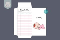 Baby's Birthday Cash Envelope, Printable Envelope Expense Product Image 1