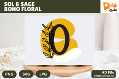 Sol &amp; Sage Boho Floral Monogram Product Image 1