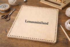 Square basket base 14 inch 35 cm digital file laser cut temp Product Image 1