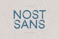 Nost Sans Rough Textured Sans Serif Font Product Image 1
