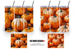 3D Pumpkin | Tumbler Sublimation Wrap Product Image 5