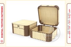 Box Organizer v21 - laser cut file - Glowforge ready SVG Product Image 1