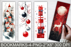 Whimsical Christmas Printable Bookmarks Product Image 1