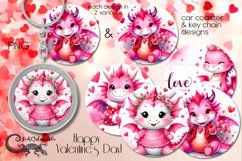 Valentine dragon | car coaster &amp; key chain sublumation PLUS Product Image 1