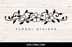Floral Separator SVG Product Image 1