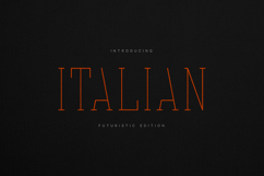 Italian Futuristic Elegant Serif Font Product Image 1
