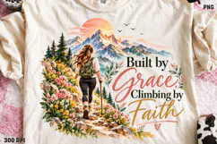 Christian Hope Shirt Design PNG, His Grace Renews My Tomorro Product Image 1