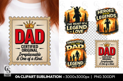 Dad Certified Original Sublimation Clipart PNG Product Image 1