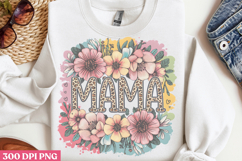 Floral Mama Mom Sublimation PNG Product Image 1