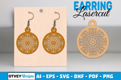 Mandala Earring Lasercut BUNDLES Product Image 8