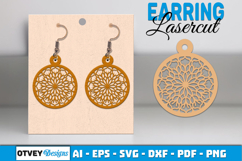 Mandala Earring Lasercut BUNDLES Product Image 13