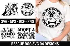 Rescue Dog SVG Design - Adopt Don't Shop Product Image 1