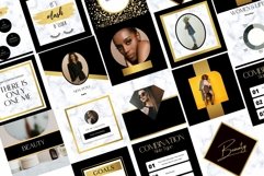 Black Gold Instagram Templates. 60 unique Canva Templates fo Product Image 2