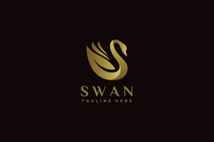 Swan Golden Logo Vector Illustration Product Image 1