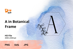 Botanical Frame Monogram Product Image 1