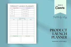 Product Launch Planner | Editable Canva Template for Busines Product Image 1