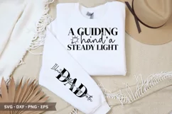 A Guiding Hand SVG - Father's Day Sleeve T shirt Design Product Image 1
