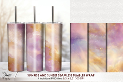 Sunrises and sunsets Tumbler Wrap - 4 Variations Product Image 1