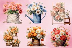 Chrysanthemums Flowers Sublimation Bundle, Chrysanthemums Fl Product Image 2