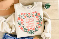 It takes a Big Heart to shape little minds svg | Shirt Svg Product Image 2