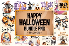 Happy Halloween Bundle PNG - 300 DPI Product Image 1