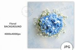 Blue Hydrangea Flowers Mockup JPG Product Image 1