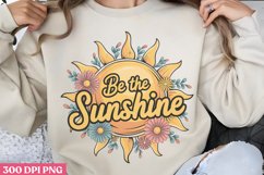 Be The Sunshine PNG, Retro Motivation Sublimation P Product Image 2