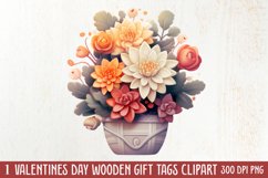 Pink Valentine Succulent Pot Clipart Product Image 1
