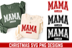 Mama Claus Christmas Svg, Festive Holiday Quote svg Product Image 1