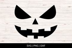 Creepy Laughing Jack O Lantern Face SVG Product Image 1