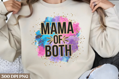 Mama of both PNG, Mothers Day Sublimation PNG Product Image 1