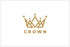 Abstract Crown Logo Design Vector Illustration Product Image 1
