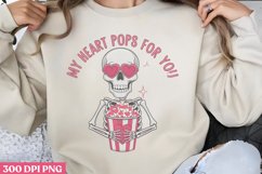My heart pops for you PNG, Retro Valentine PNG Product Image 1