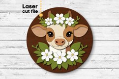 Cow SVG laser cut file for Glowforge Product Image 1
