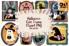 Halloween Cute Frame PNG Bundle 8 Product Image 1