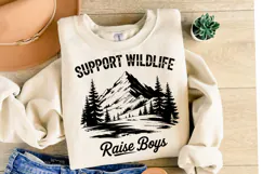 Support Wildlife Raise Boys svg | Svg Cut Files | Shirt Svg Product Image 2