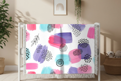 Aesthetic woven blanket mockup Product Image 2