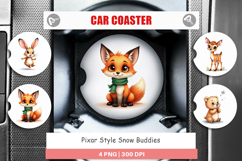 Snow Buddies Car Coaster Product Image 1