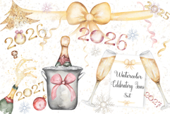 Watercolor Celebratory Icons Set Bundle Product Image 1
