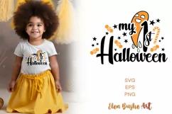 My first Halloween svg, Happy Halloween svg, Boo svg Product Image 1