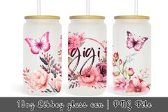 Flowers Mom Gigi Watercolor 16 oz Tumbler Wrap Product Image 1