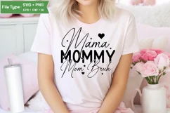 Mama Mommy Mom Bruh SVG Cut File | Mother's Day SVG Product Image 1