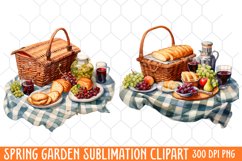 Spring Garden Clipart, Flowers Sublimation Designs Product Image 2