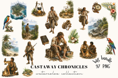 Castaway Survival Adventure Clipart Product Image 1