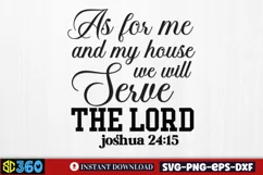 As for me and my house we will serve the lord joshua 24:15 Product Image 2