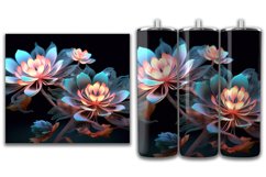 3d Flower Sublimation Tumbler | 3d Sublimation Tumbler Wrap Product Image 5