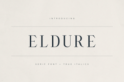 Eldure Timeless Serif Font Product Image 1