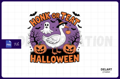 Funny Halloween Goose Sublimation PNG Design Product Image 1
