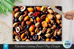 Dry Fruits Background Cutting Board Sublimation Design Product Image 1