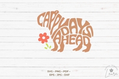 Cappy Days Ahead word art in the shape of a Capybara Product Image 2